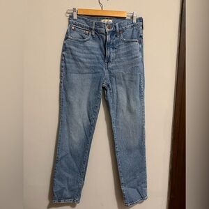 Madewell Washed Blue Straight-Leg Jeans